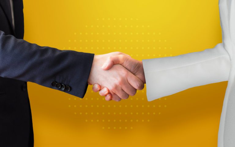 Doctor and Business shaking hands